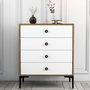 Hanah Home Lizbon 537 Cómoda Nogal y Blanco